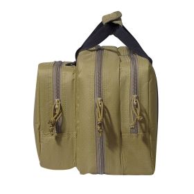 VEVOR Range Bag for 2 Pistols, Tactical Gun Bag with 2 Built-in Removable Pistol Bags & 6 Detachable Magazines (Item Size: 33 x 20 x 23 cm, product color: Brown)